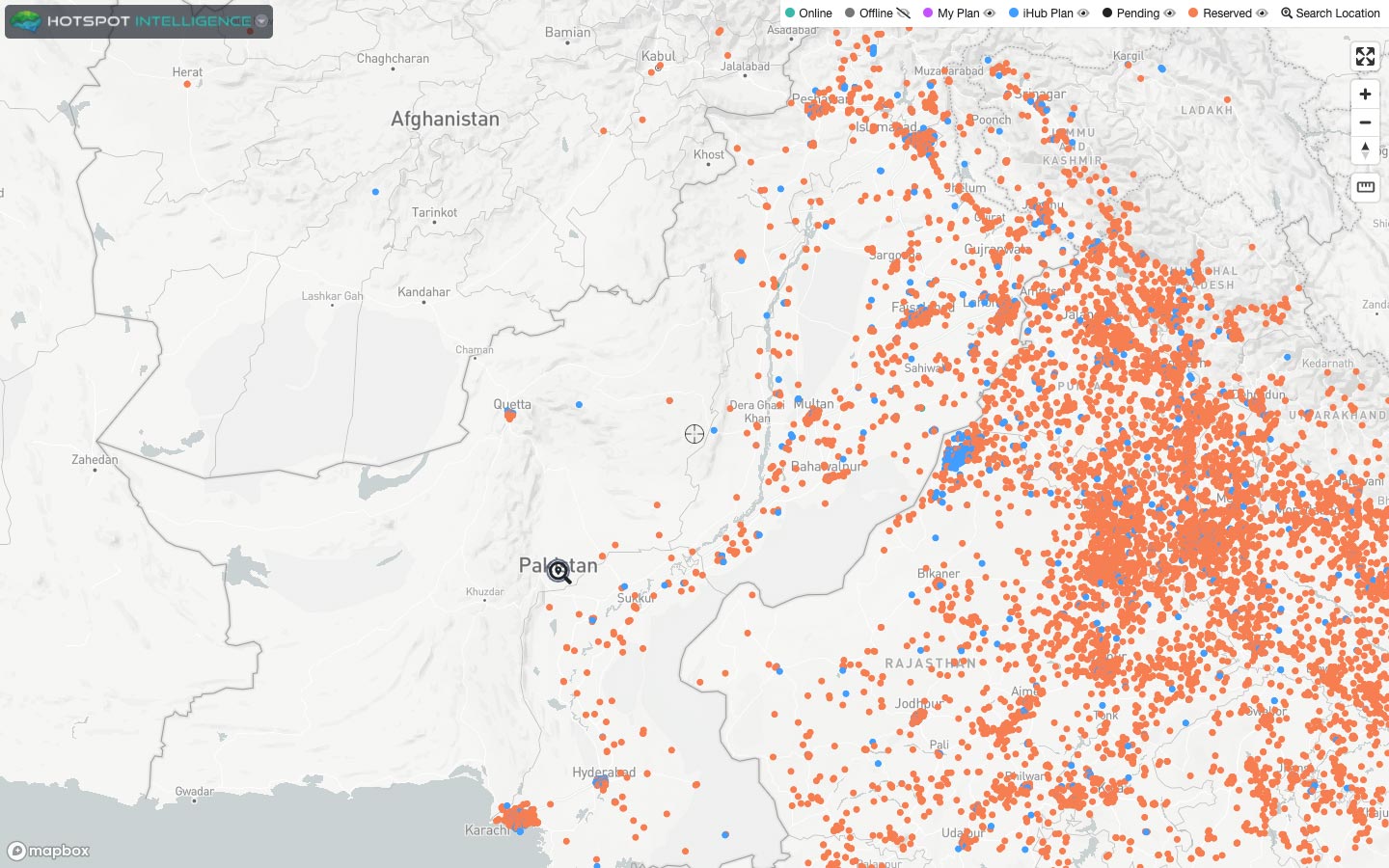 Helium Mining Hotspot Map & Costs within Pakistan